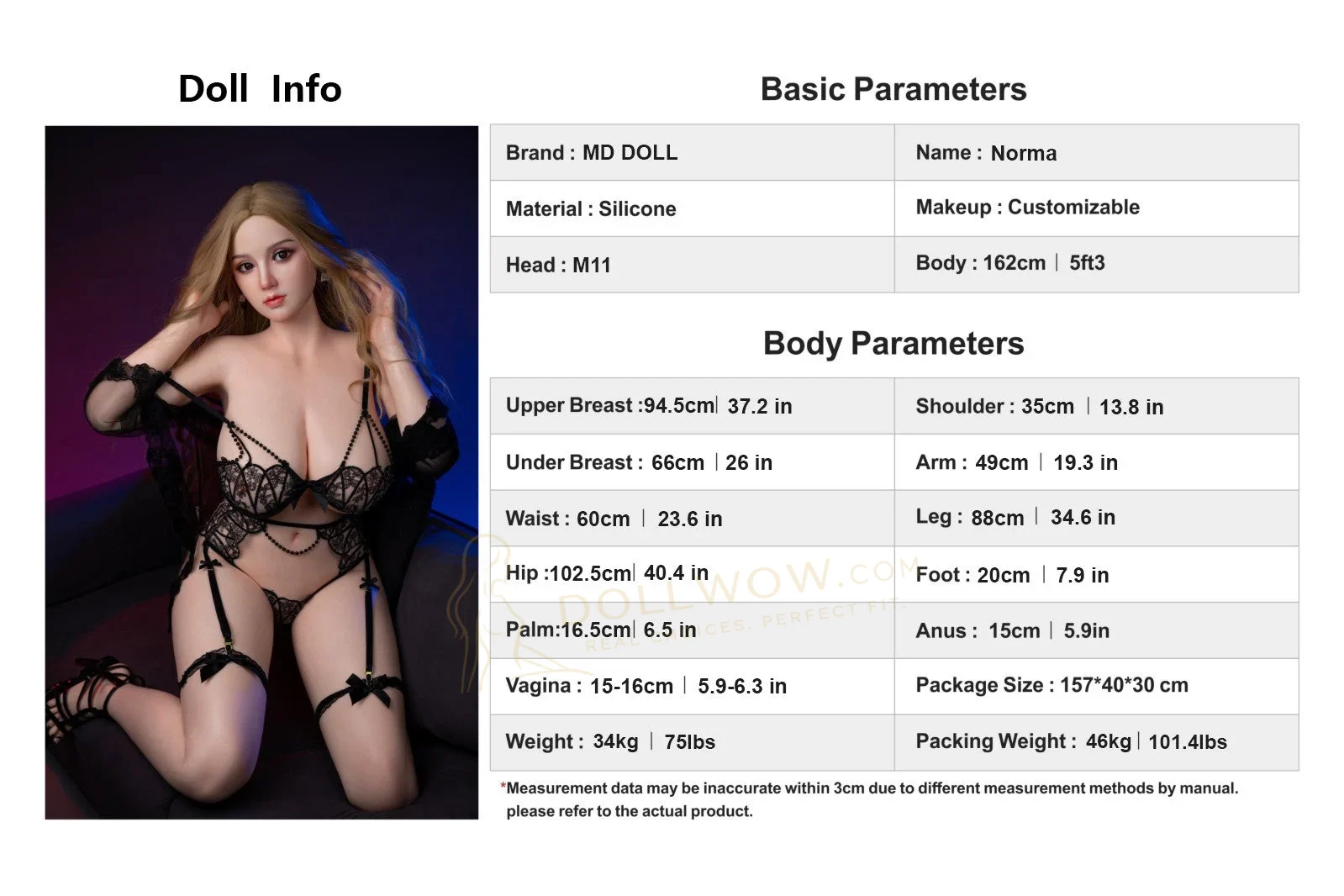 MD Doll Norma 162cm H-Cup Silicone — image 19 of 21